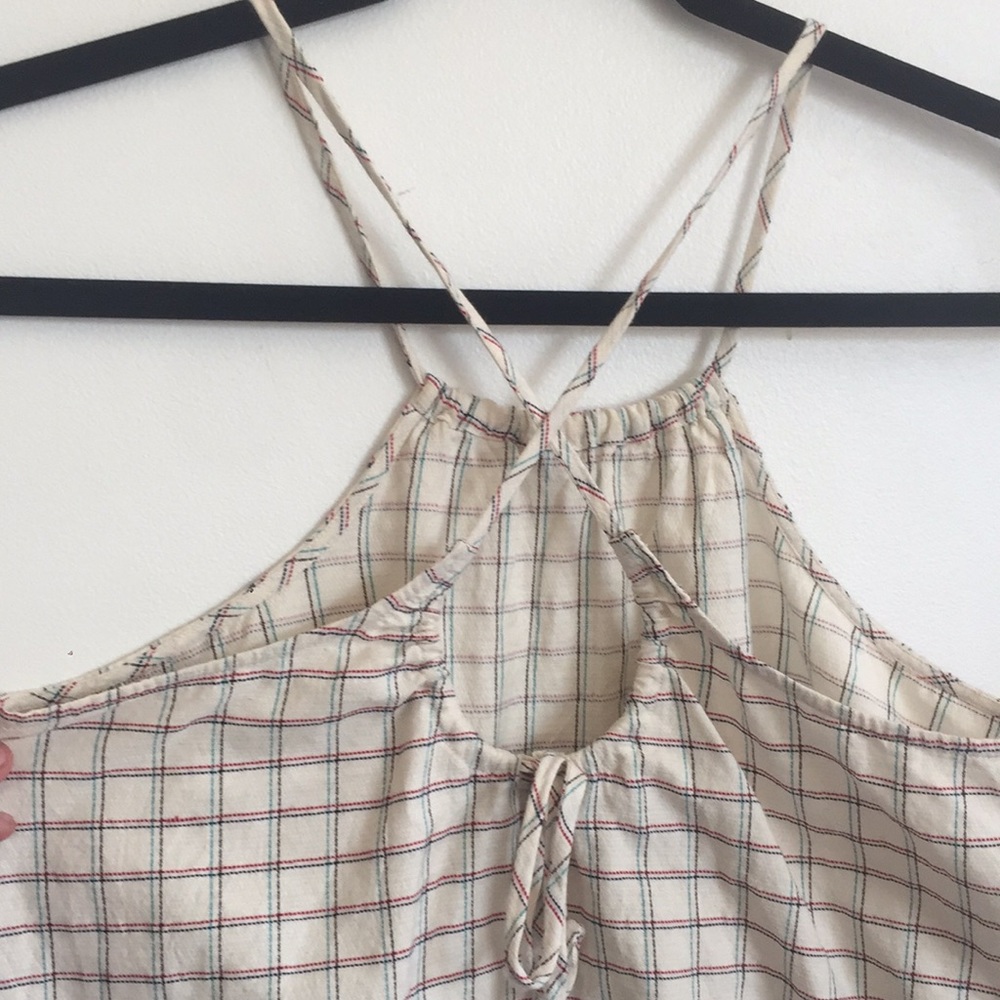 Madewell Plaid Tieback Halter Tank - Picture 6 of 6